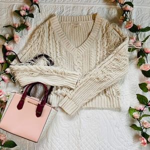 Creme knit sweater